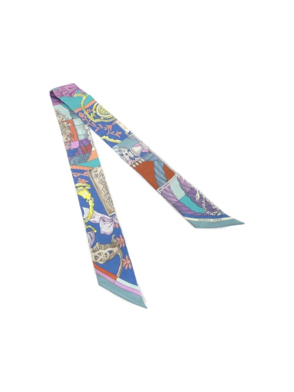 Hermes Cavalleria D'etriers Twilly Scarf